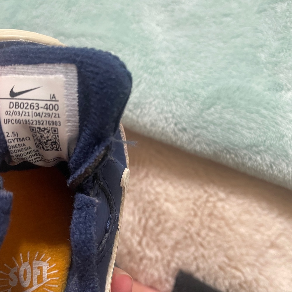 Nike Max 90 Crib SE (CB) in the Midnight Navy/White colorway infant size 1c - Picture 3 of 8